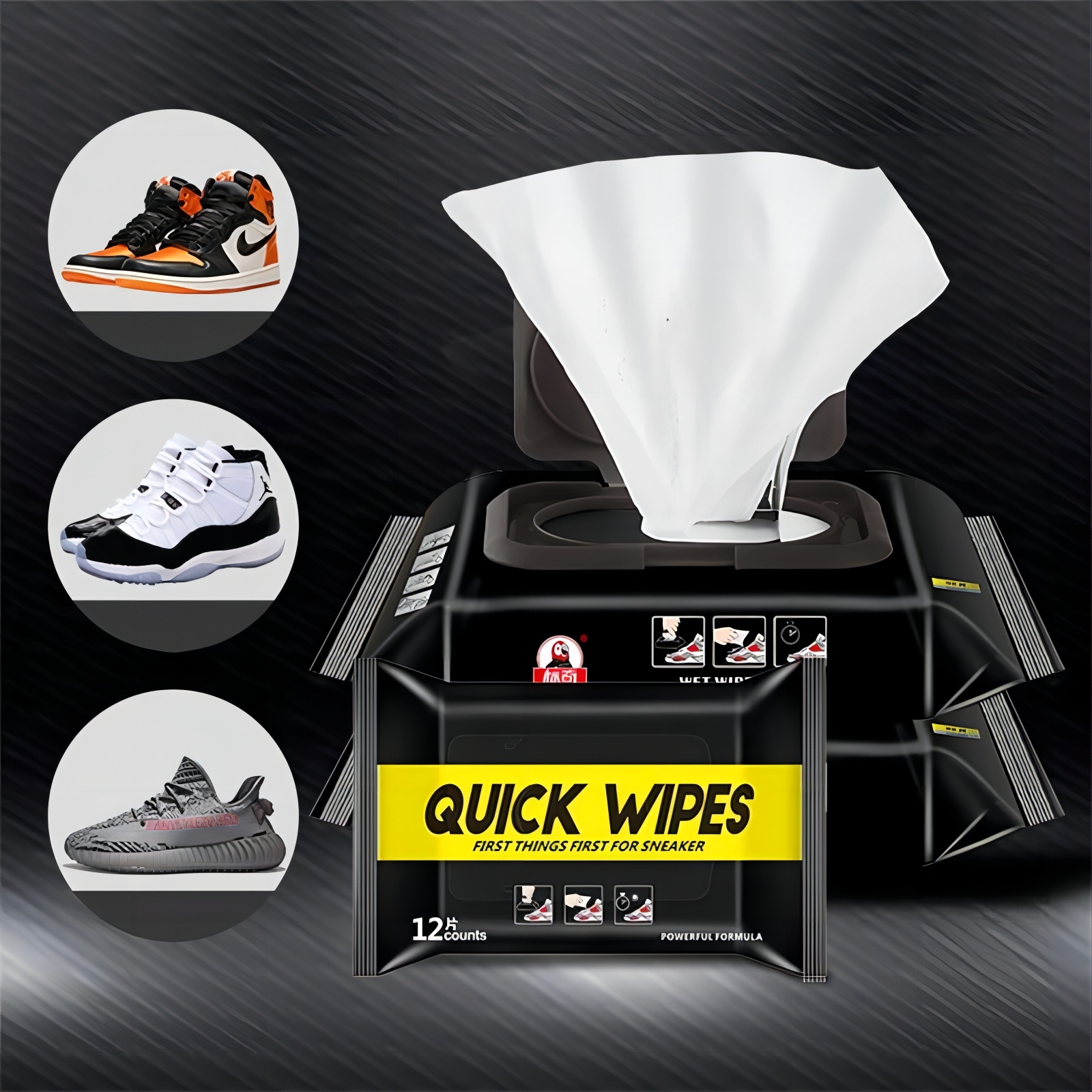 Disposable white Shoes Cleaning Wipes Sneakers Cleaning